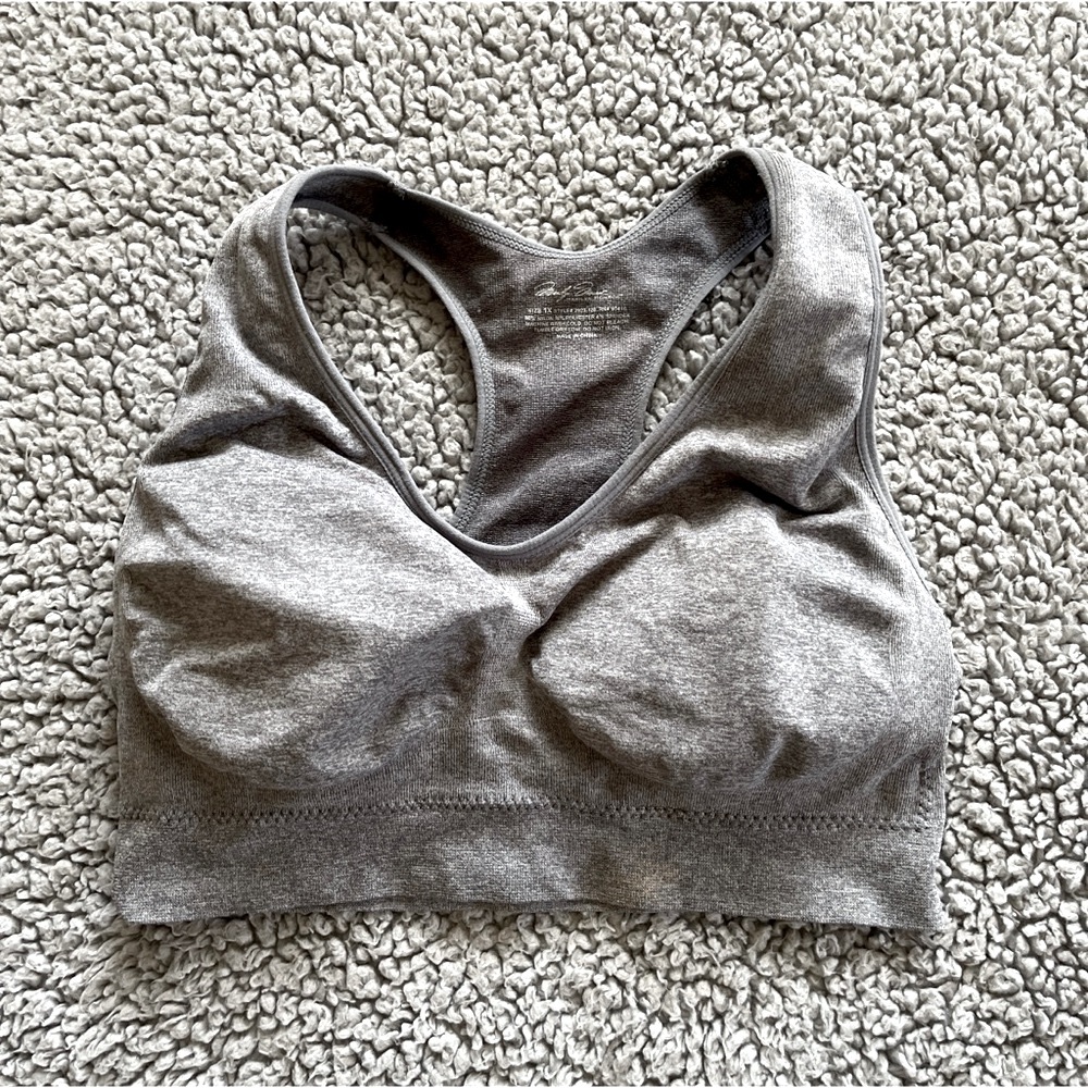 Marilyn Monroe 1X Gray Racerback Sports Bra.